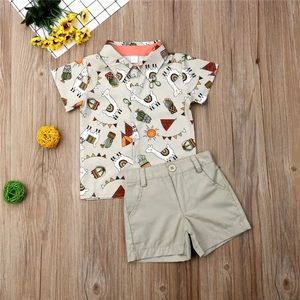 2 piece Short sets for our little guy, come in